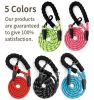 Strong Dog Leash with Zipper Pouch;  Comfortable Padded Handle and Highly Reflective Threads Dog Leashes for Small Medium and Large Dogs